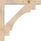 Ekena Millwork Merced Block Smooth Bracket w/ Offset Brace, Douglas Fir, 5 1/2"W x 36"D x 36"H BKT0604X36X36MRC05SDF - alternate 3